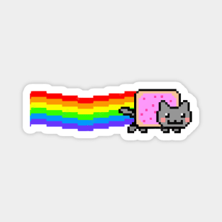 rainbow cat Magnet