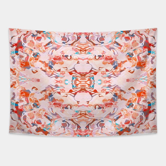 Boho Marble Abstraction Tapestry by matise