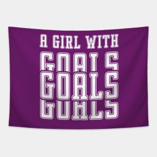 Just a Girl Who Loves Soccer, A Girl With Goals, Soccer Girl Tapestry