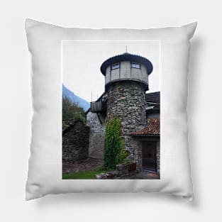 My House is my Castle. Ticino, Switzerland 2010 Pillow