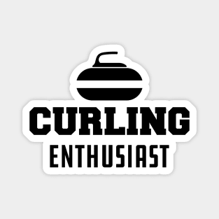 Curling Enthusiast Magnet