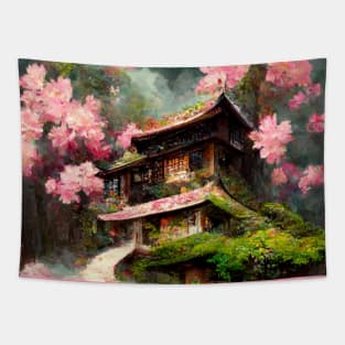 A house of flowers Tapestry