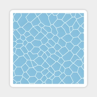 Abstract Geometric Water Pattern - blue pastel scheme Magnet