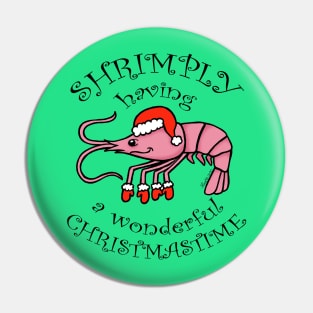 Christmas Shrimp Pun Pin