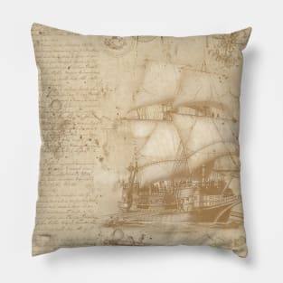 Sailing Ship Pillow