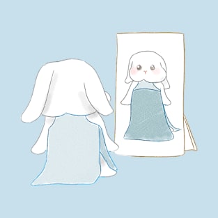 Bunny in the mirror | Bunniesmee T-Shirt