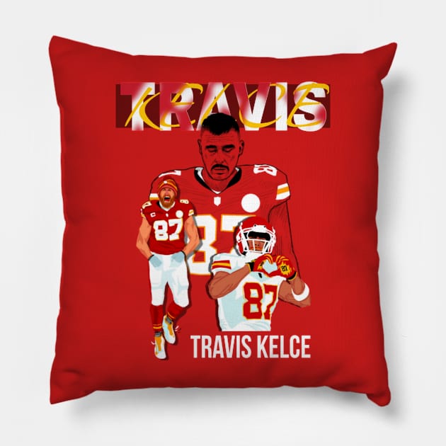 Travis Kelce Pillow by Mic jr