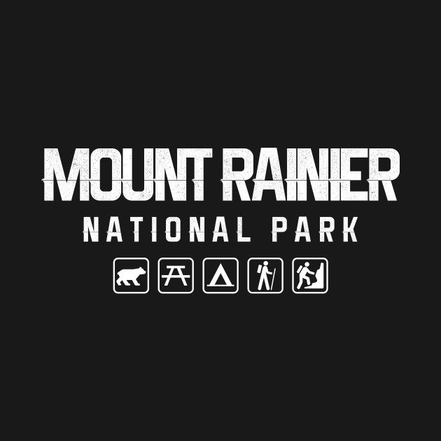 Discover Mount Rainier National Park, Washington - National Park - T-Shirt