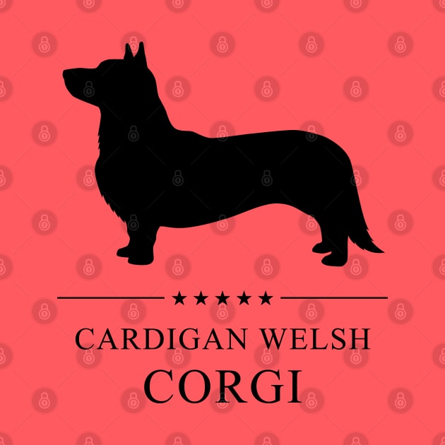 Cardigan Welsh Corgi Black Silhouette by millersye