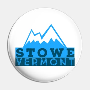 Stowe Vermont Blue Mountain Shadow Travel Pin