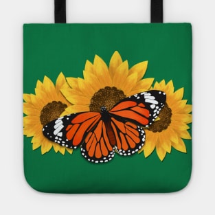 Monarch butterfly with SunFlower Tote