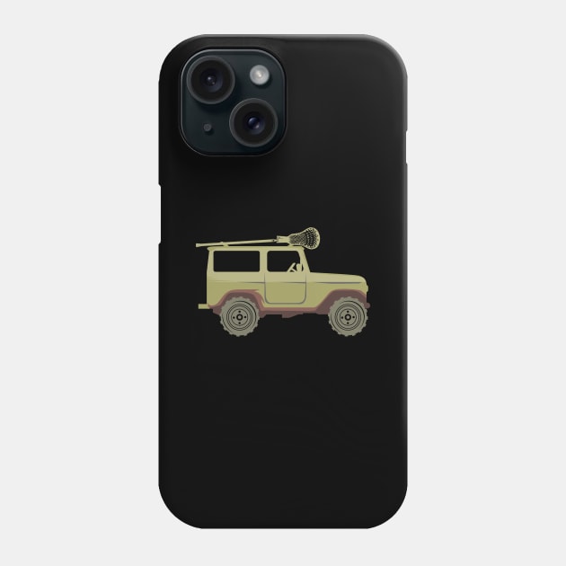 Lacrosse And Offroad vehicle t-shirt Phone Case by teweshirt