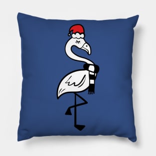 Christmas Flamingo Pillow