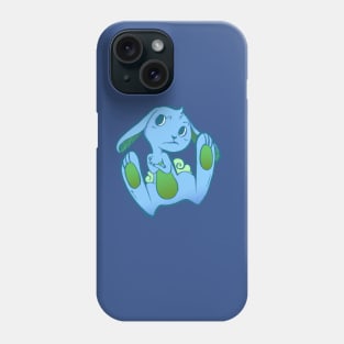 Fussy Bunny in Blue on Blue Phone Case