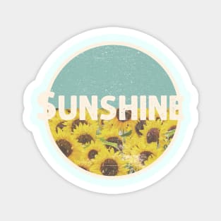 Sunshine Vintage Sunflower Magnet