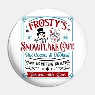 Frosty Snowflake Christmas Embrace the Holiday Snowman Pin