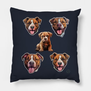 Dogs group Pillow