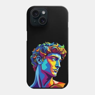 Head of Michelangelo's David in pop art style Phone Case