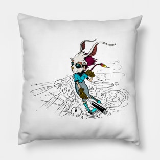 SKATING BLOODY RABBIT 04 Pillow