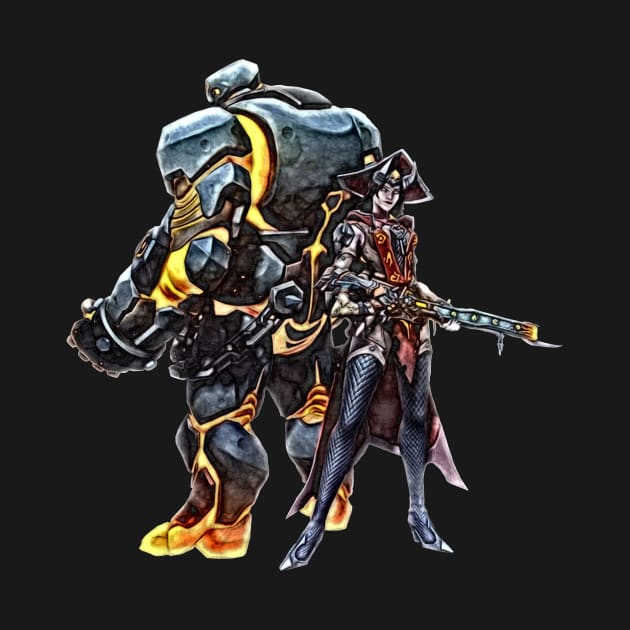 Overwatch Ashe Warlock Halloween Skin by Green_Shirts