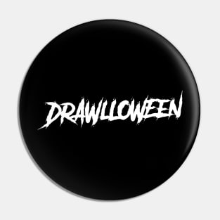 Drawlloween Logo Pin