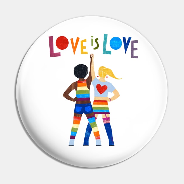 Love Is Love Is A Rainbow Pin by JCPhillipps