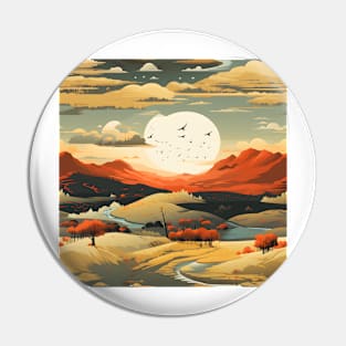 Fantasy Landscapes Plains Pattern 1 Pin