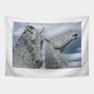 The Kelpies  located between Falkirk and Grangemouth, Scotland Tapestry