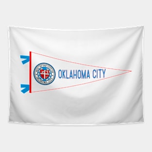 Oklahoma City Flag Pennant Tapestry