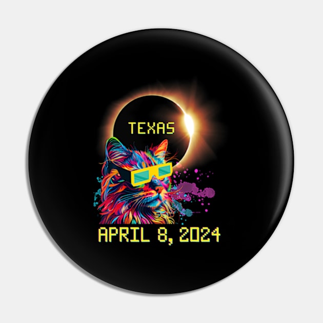 Totality Total Solar Eclipse Cat April 8 2024 Texas Pin by SanJKaka