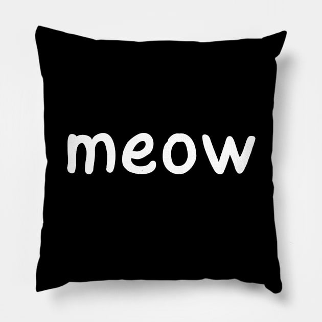 meow Pillow by Meow Meow Designs