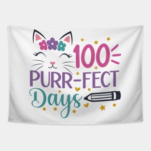 100 Purr-Fect Days of School Tapestry