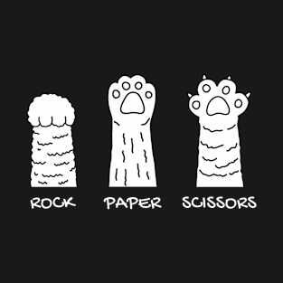 Rock Paper Scissors Furry Cat T-Shirt