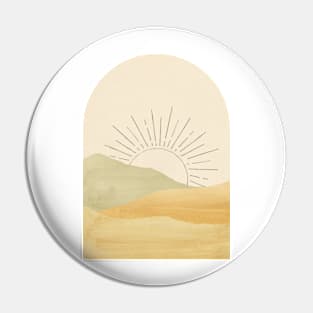 Morning sun in the mountains Pin