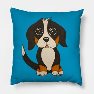 Charlie the Bernese Mountain Dog Pillow