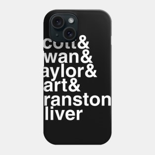 Power Rangers Helvetica List Phone Case