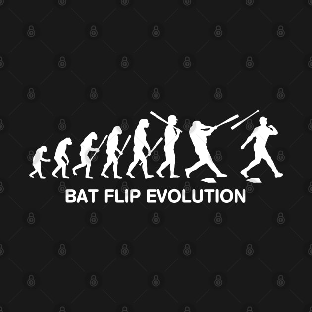 Funny Baseball Home Run Bat Flip Dinger Evolution Hitter by TeeCreations