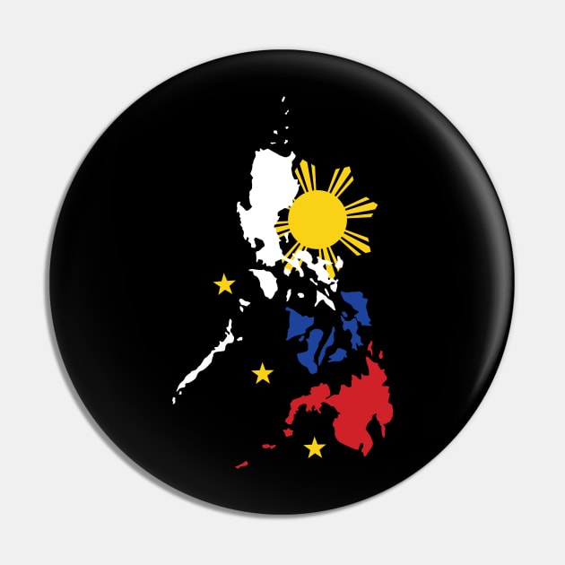 Philippine Flag Pilipinas Map Pinoy Pride Filipino American Patriot Love Design Gift Idea Pin by c1337s