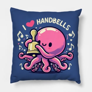 Octopus Loves Handbells Pillow