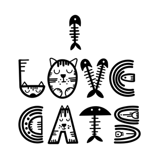 I Love Cats Light T-Shirt