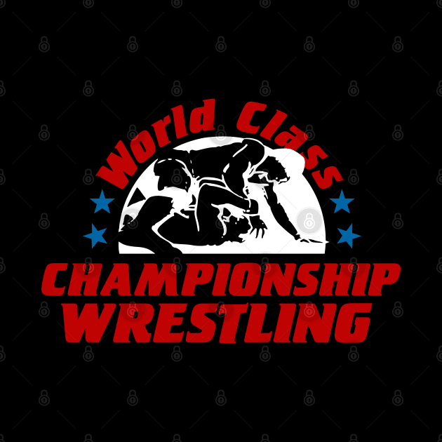 WCCW World Class Championship Wrestling Full Color Logo by Authentic Vintage Designs