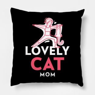 Lovely Cat Mom Pillow