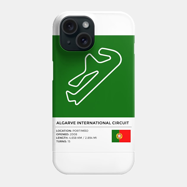 Algarve International Circuit [info] Phone Case by sednoid