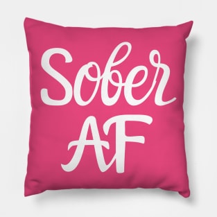 Sober AF Alcoholic Addict Recovery Pillow