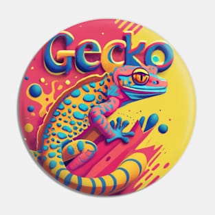 Pop Art Geckos Pin