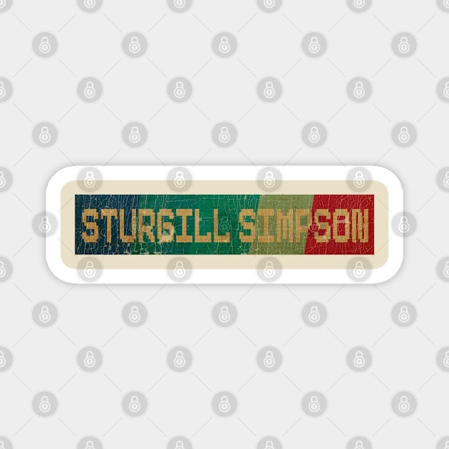 Sturgill Simpson - RETRO COLOR - VINTAGE Magnet by AgakLaEN