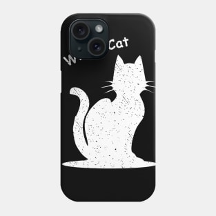 white cat Phone Case