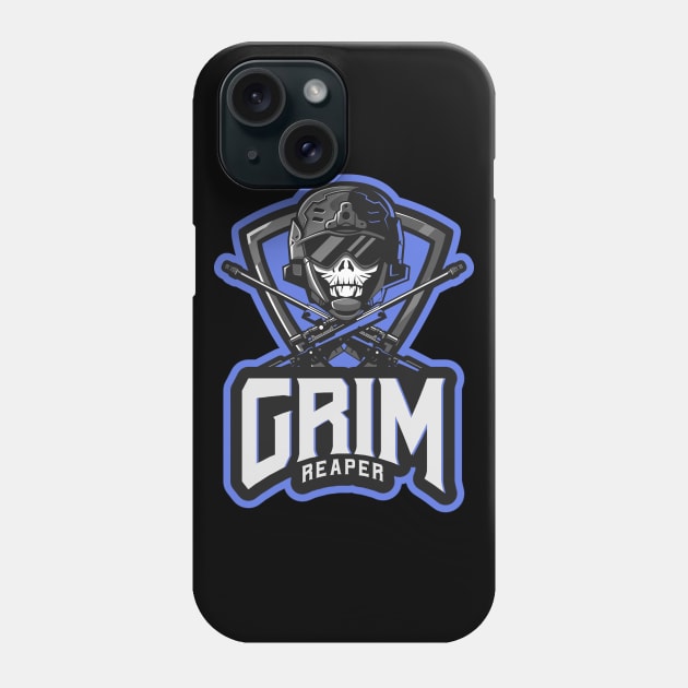 Grim Reaper Sniper Phone Case by Tip Top Tee's