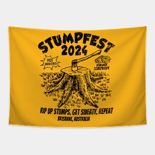 Stumpfest 2024 Brisbane Get Sweaty Bluey Uprooting Tapestry