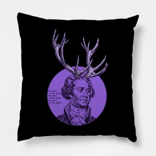 Alexander Hamilton - Heroic Purple Gallant Pillow